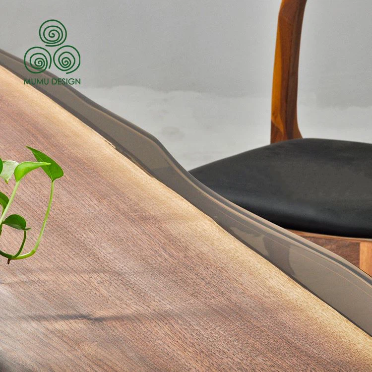 Handmade maple epoxy river dining table by untreated art